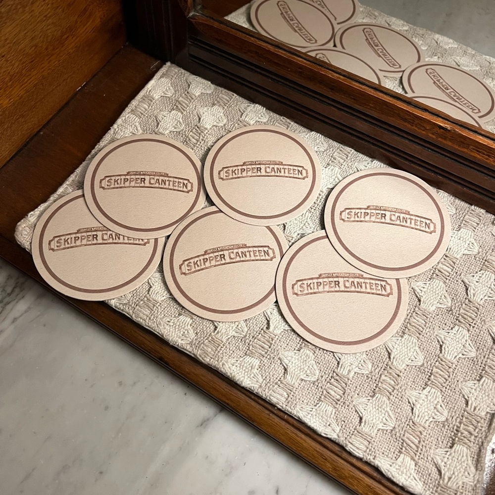 DISNEY Enchanted Rose, Topolino's Terrace, and Skipper Canteen Coasters *UNUSED* - Picture 7 of 8